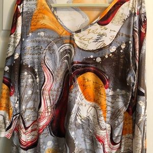 Top with 3/4 sleeves